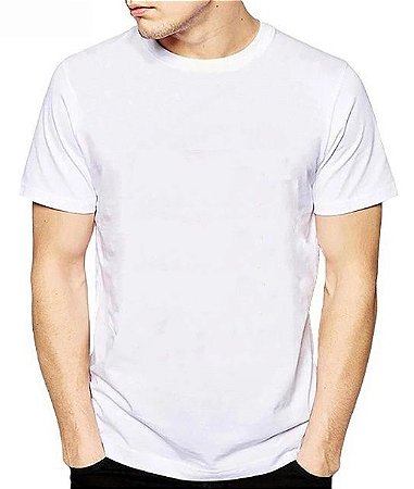 Camiseta 100% Poliéster Branca - Sublimação Blumenau