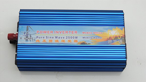 Inversor de Tensão Off Grid 12v 110v 2500w 5000w Onda Senoidal Pura 60hz TSM