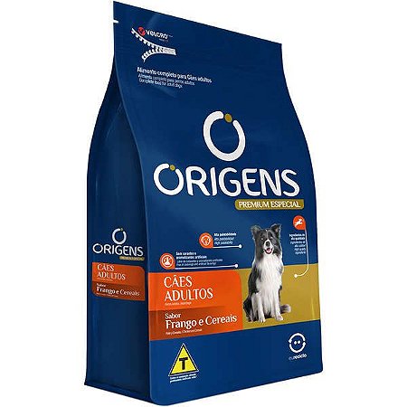 Ração Origens Premium Especial Frango e Cereais Cães Adultos 15kg