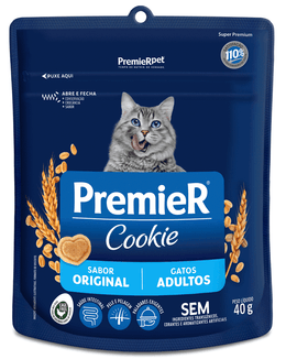 Cookie Premier Sabor Original para Gatos Adultos 40g