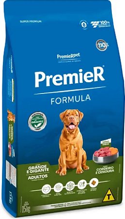Ração Premier Cães Adultos Raças Grandes e Gigantes Cordeiro 15 kg