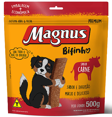 Bifinho Magnus para Cães Adultos Sabor Carne 500g
