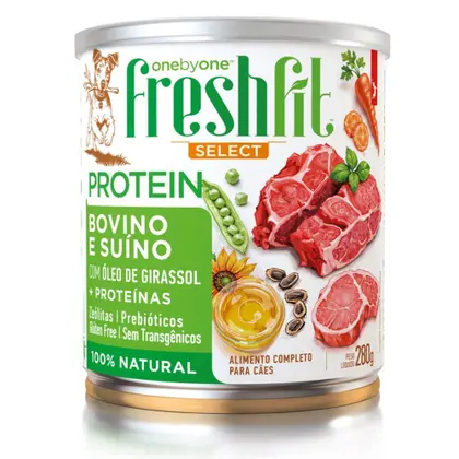 Alimento Úmido FreshFit Protein para Cães Sabor Bovino e Suíno 280g