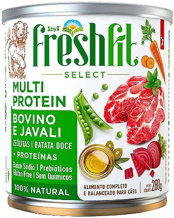 Ração Úmida Spin Pet Fresh Fit Multi Protein para Cães Sabor Bovino e Suíno 280g