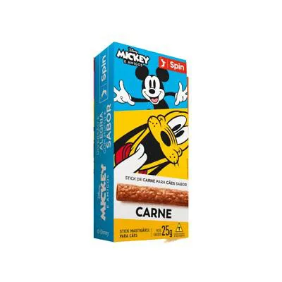 Petiscos Spin Disney Pixar Mickey Para Cães Sabor Carne 25g