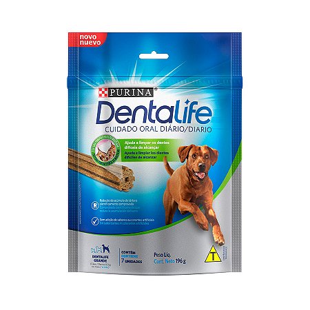 Snack Purina Dentalife para Cães Raças Grandes 196g