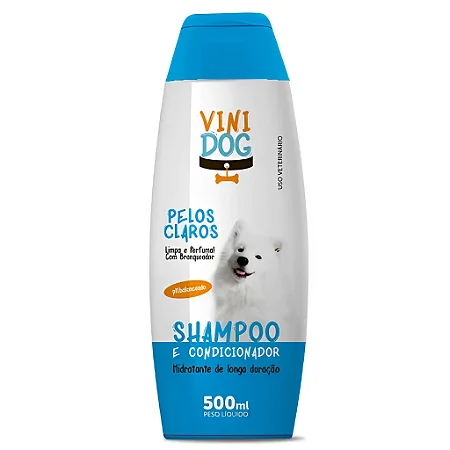 Shampoo e Condicionador Vini Dog Pelos Claros 500 mL