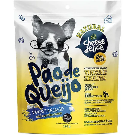 Pão de Queijo Vegetariano para Cães 120g