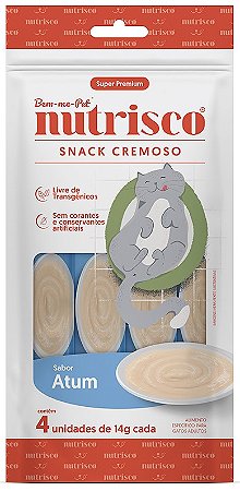 Snack Cremosos Nutrisco para Gatos Adultos Sabor Atum 56g