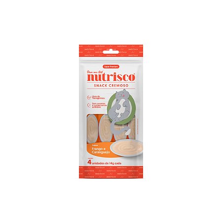 Snack Cremoso Nutrisco Sabor Frango e Caranguejo para Gatos 56g