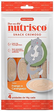 Snack Cremoso Nutrisco Sabor Frango e Caranguejo para Gatos 56g