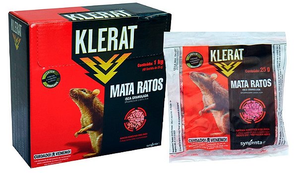 Raticida Syngenta Klerat Pellets 25 g