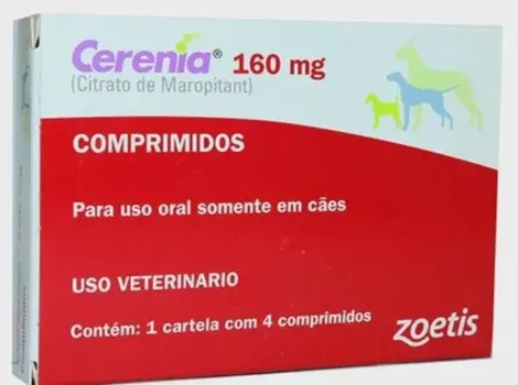 Antiemético Zoetis Cerenia de 4 Comprimidos 160 mg