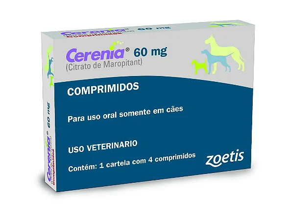 Antiemético Zoetis Cerenia de 4 Comprimidos 60 mg
