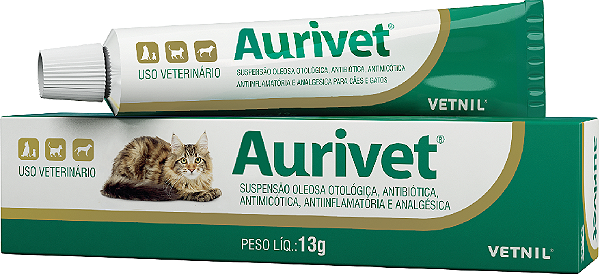 Suspensão Oleosa Otológica Aurivet Vetnil 13 g