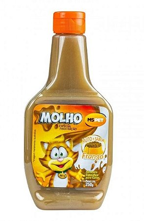 Molho Especial para Rações de Gatos Sabor Frango 250g