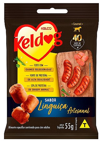 Bifinho Keldog Gourmet Linguiça Artesanal para Cães 55g