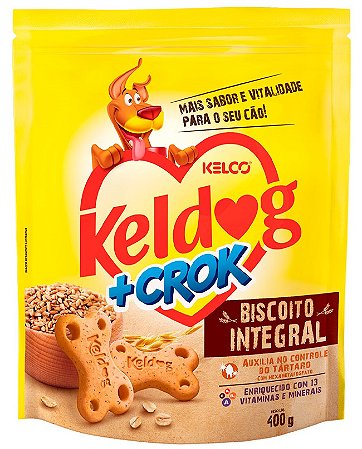 Biscoito Keldog +Crock Integral para Cães 400g