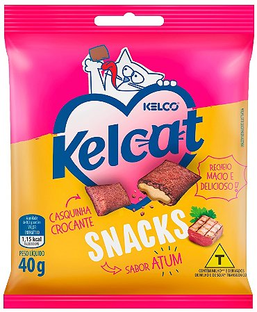 Snack Kelcat para Gatos Sabor Atum 40g