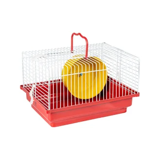 Gaiola Jel Plast Brasileirinha para Hamster Vermelha