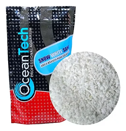Substrato Aquários Areia Branca Snow White OceanTech