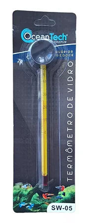 Termômetro De Vidro Para Aquários Sw-05 Ocean Tech