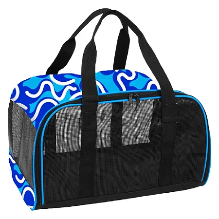 Bolsa De Transporte Saks Caes E Gatos á Bordo / Manual Azul Pet-0071