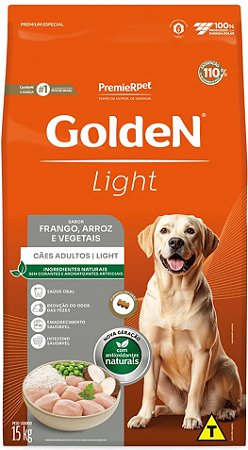 Ração Golden Cães Adultos Light Frango E Arroz