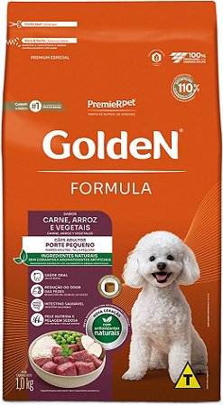 Ração Golden Formula Carne E Arroz Para Cães Adultos De Raças Pequenas