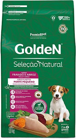 Ração Golden Seleção Natural Para Cães Filhotes Mini Bits