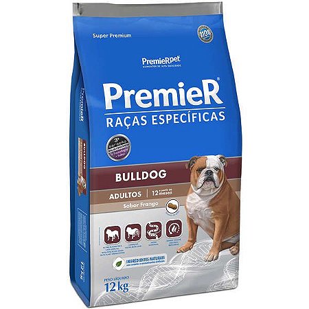 Ração Premier Pet Raças Específicas Bulldog Adulto 12 Kg