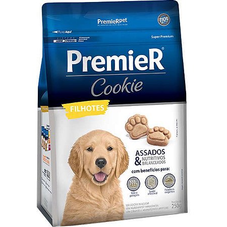 Biscoito Premier Pet Cookie Para Cães Filhotes 250g