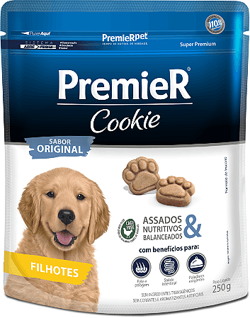 Biscoito Premier Pet Cookie Para Cães Filhotes 250g