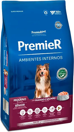 Ração Premier Pet Ambientes Internos Cães Sênior
