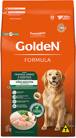 Ração Golden Formula Cães Adultos Frango e Arroz