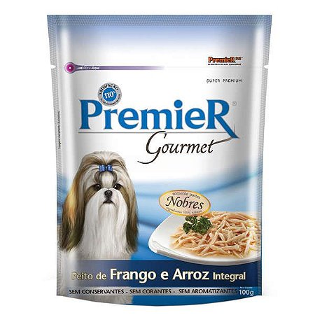 Ração Premier Pet Gourmet Sachê Frango para Cães Adultos