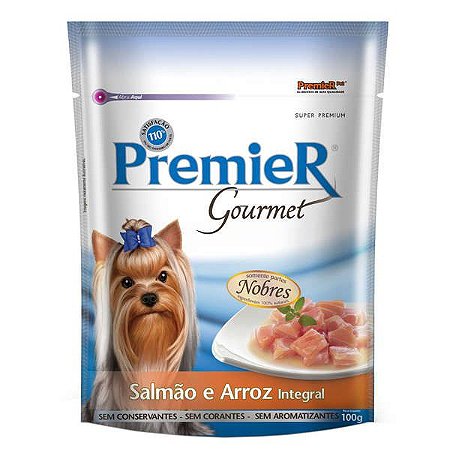 Ração Premier Pet Gourmet Sachê Salmão para Cães Adultos 100g