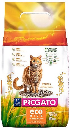 Granulado Higiênico Progato Eco Rice para Gatos 4 kg