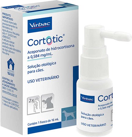 Solução Otológica Virbac Cortotic para Cães