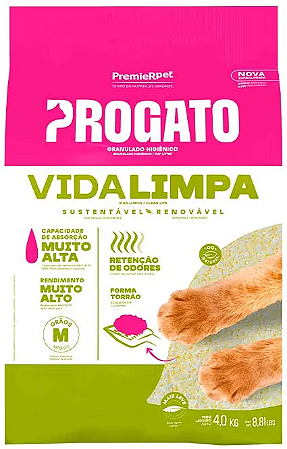 Granulado Biodegradável Progato Vida Limpa