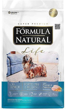 Ração Fórmula Natural Life Super Premium Cães Sênior Porte Mini e Pequeno