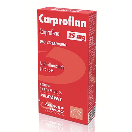Carproflan Agener União 25mg 14 Comprimidos