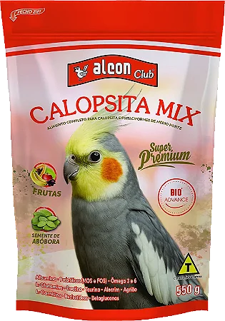 Ração Alcon Club Calopsita Mix 550g