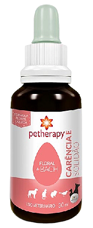 Floral de Bach Petherapy Carência e Solidão 30 ml