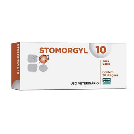 Antibiótico Stomorgyl 10 Para Cães e Gatos 20 Comprimidos