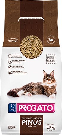 Granulado Higiênico Progato para Gatos Pinus