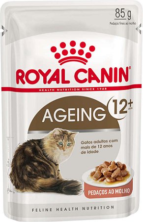 Ração Royal Canin Sachê Feline Health Nutrition Ageing +12 para Gatos Idosos 85g