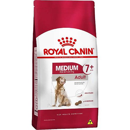 Ração Royal Canin Medium Adult 7+ para Cães Adultos de Raças Médias com 7 Anos ou mais 15 kg
