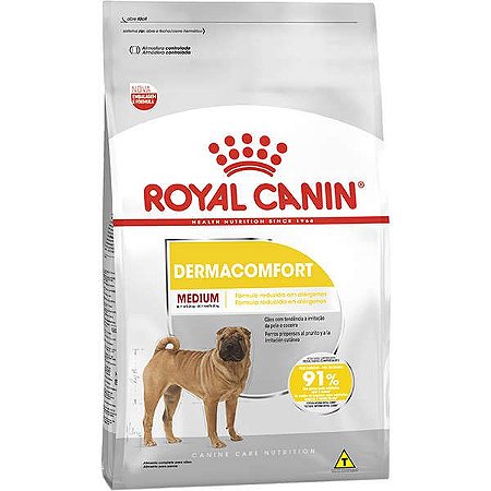 Ração Royal Canin Medium Dermacomfort para Cães Adultos ou Idosos de Raças Médias