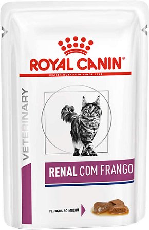 Ração Royal Canin Sachê Feline Renal com Frango para Gatos 85g